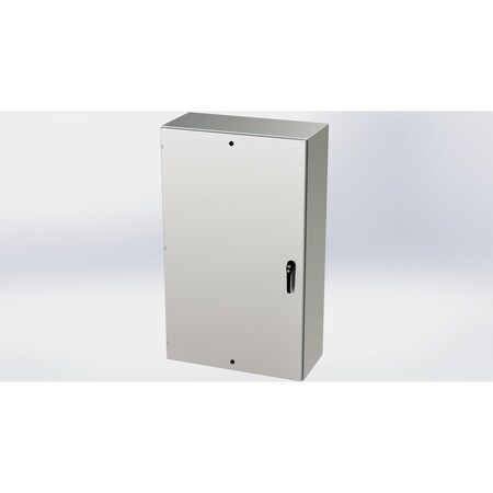 Saginaw Control & Engineering 3 Point Latch with Padlock Handle Electrical Enclosures, 60 in H, 16 in D, 36 in W SCE-60EL3616SSLPPL